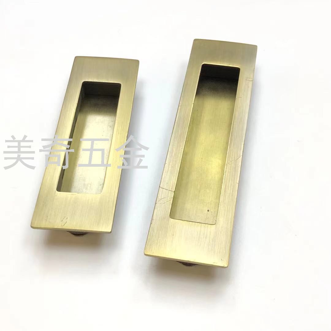 Light Luxury Minimalist Embedded Zinc Alloy Furniture Cabinet Door Handle Shoe Cabinet Door Closet Door Cabinet Door Drawer Flush Pull