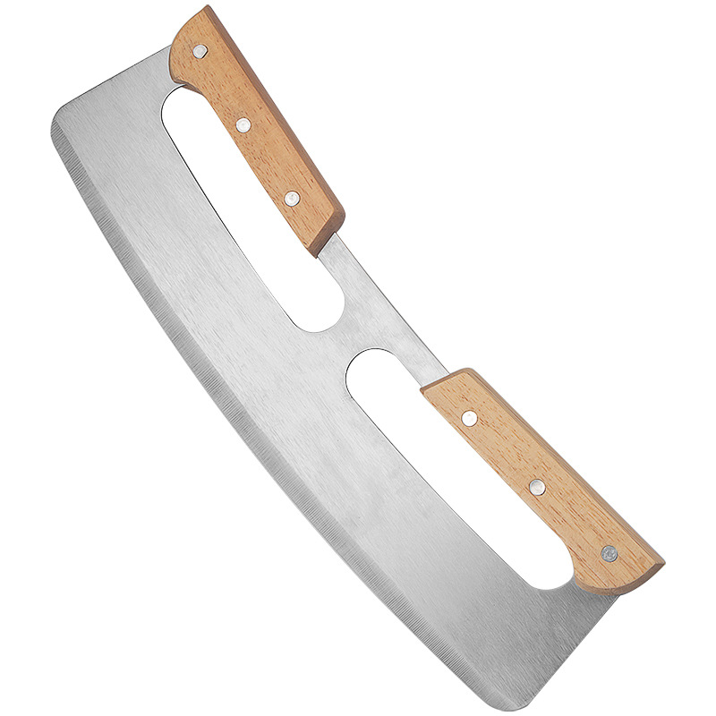 Factory Straight Pizza Machete Stainless Steel Pizza Cutter Semicircle Shaving Knife Baking Tool Pizza Shaker