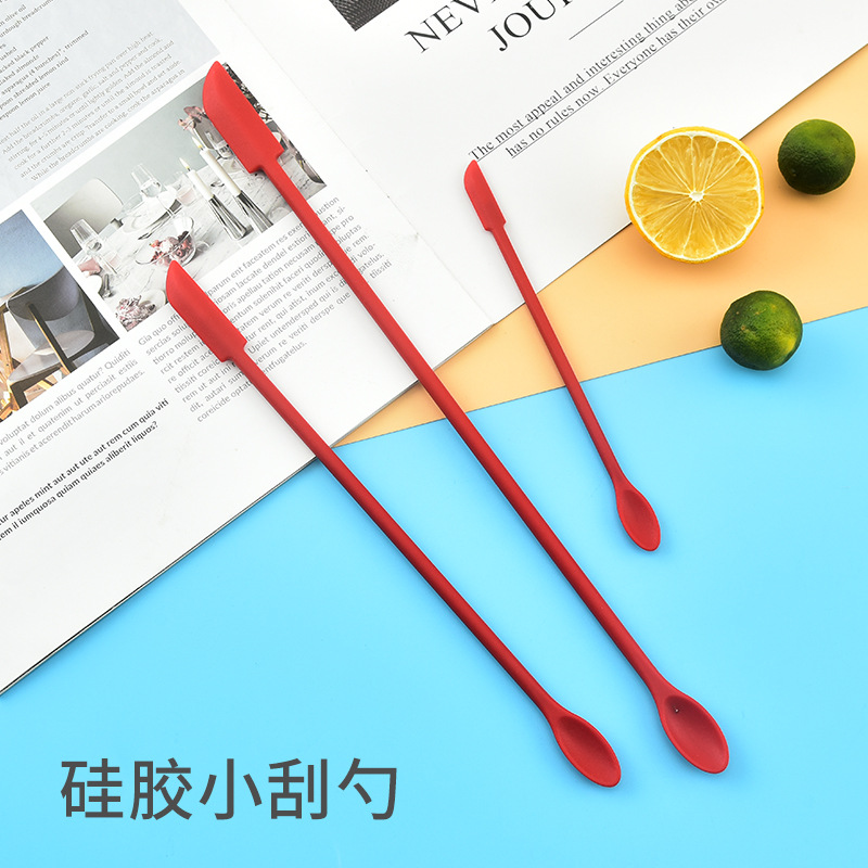 Silicone Small Tip Scraper ThreePiece Suit Large Medium and Small Butter Knife Tool Seasoning Mini Small Scraper