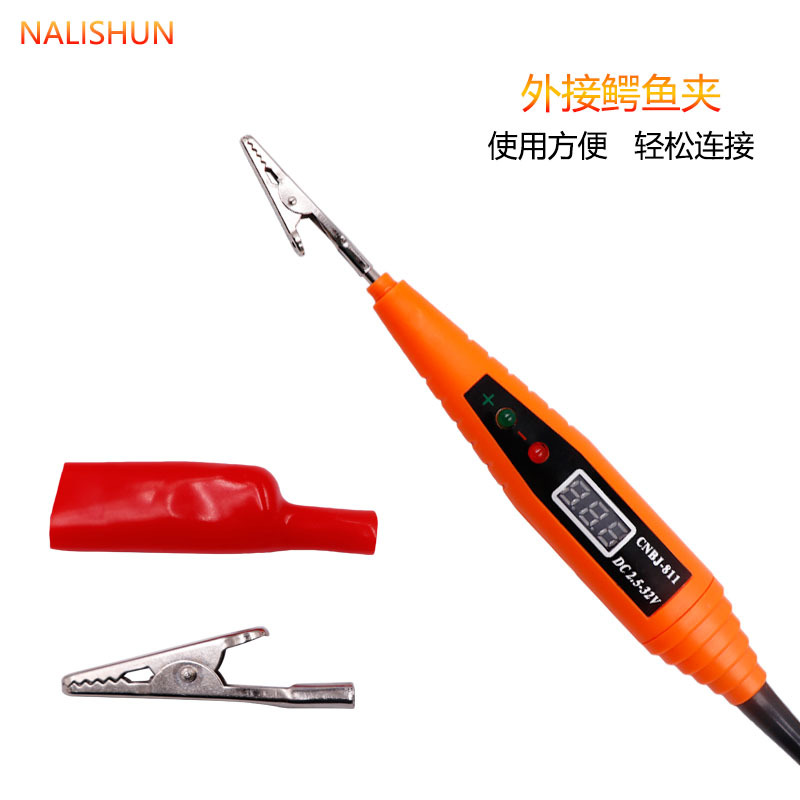 Auto Electric Pen Circuit Repair Tool Test Pencil Digital Display Test Pen Test Lamp Detection Car Electric Pen