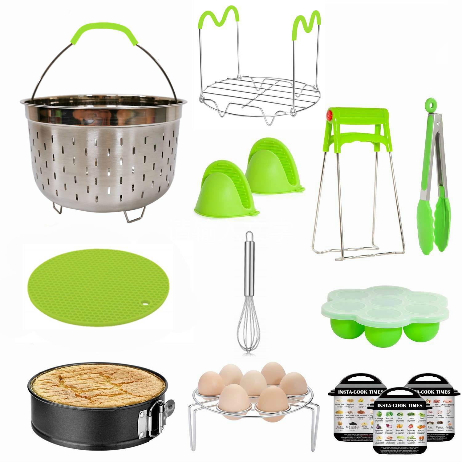 Amazon Electric Pressure Cooker Accessories Steamer Set Stainless Steel Steaming Basket Kitchen Tools Rice Cooker Baking Tool