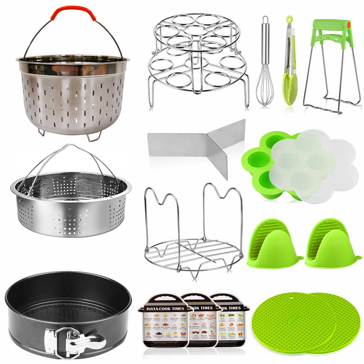 Amazon Electric Pressure Cooker Accessories Steamer Set Stainless Steel Steaming Basket Kitchen Tools Rice Cooker Baking Tool