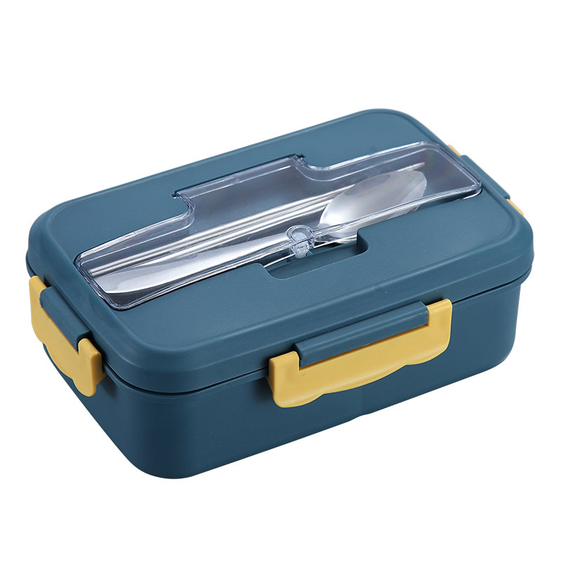 Wheat Straw can be Microwavable bento box sealed Student Large capacity can take soup with Lid Compartment crisper box