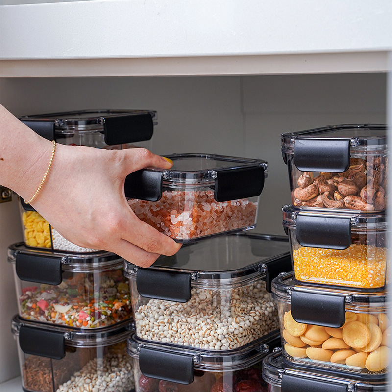 Yimijia Refrigerator Storage Box Can Be Divided into Large, Medium and Small Transparent Bento Box