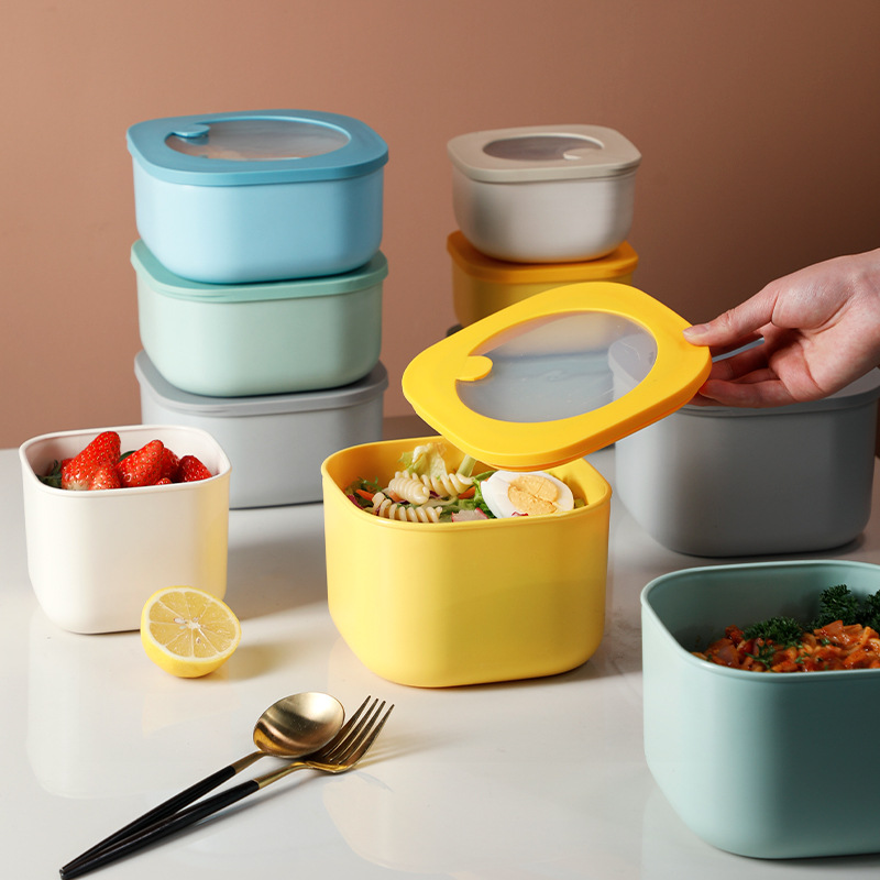 Office Lunch Box Plastic Refrigerator Storage Box Frozen Microwave Heated Bento Box Sealed Lunch Box Crisper