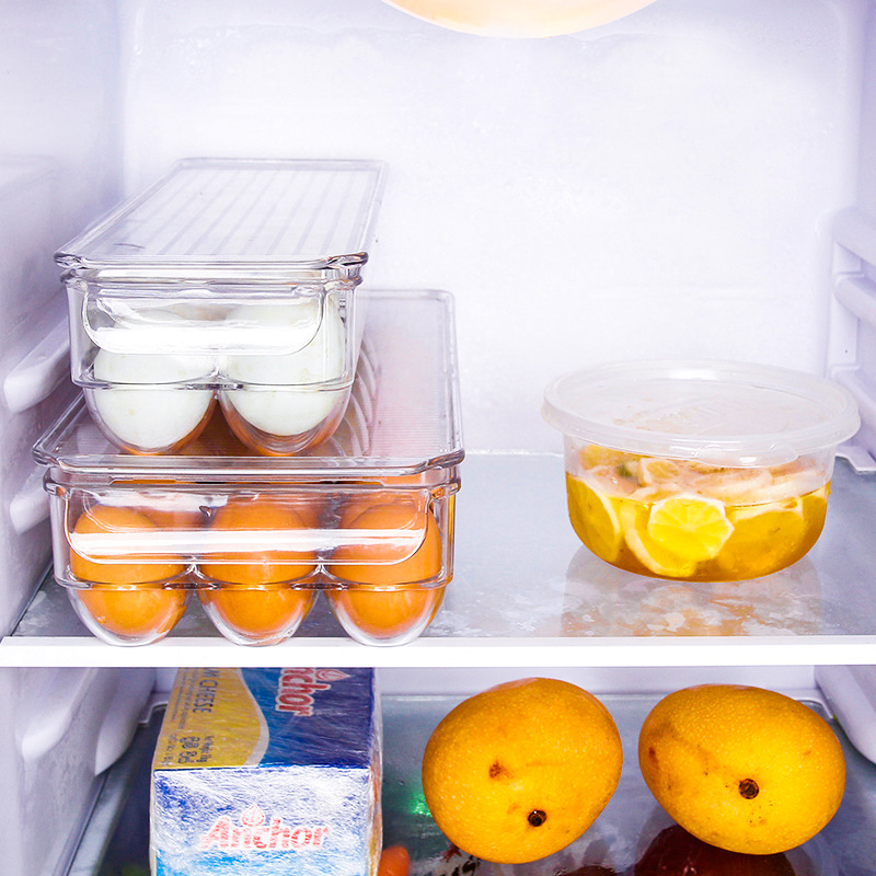 Plastic Fresh-Keeping Box Suit Microwave Lunch Box round Sealed Bento Box Refrigerator Food Storage Box Storage Box