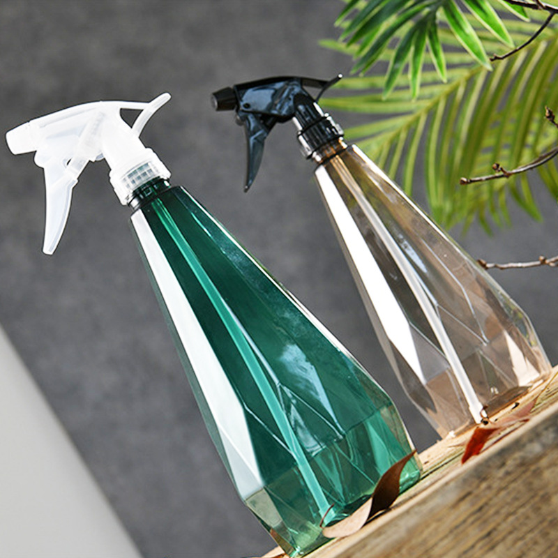 Hand-Pressed Diamond Small Spray Bottle Gardening Watering Pot Watering Can Watering Sprayer Spray Pot Plastic Spray Kettle