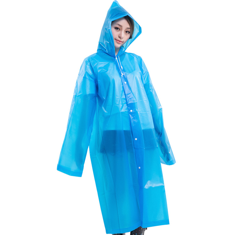 King Walking Tour protective Raincoat Button Poncho Fashion Adult men and women Extra Thick EVA Raincoat manufacturer