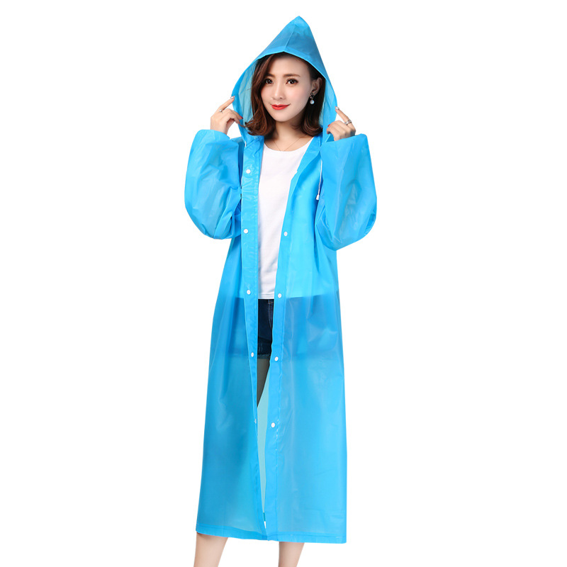 Raincoat Adult Drawstring Eva Raincoat Transparent Fashion Scenic Spot Portable Outdoor Poncho Manufacturer