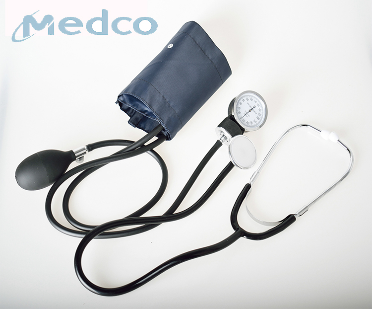 Manual blood pressure monitor  medical blood pressure arm sphygmomanometer fetal heart double tube stethoscope