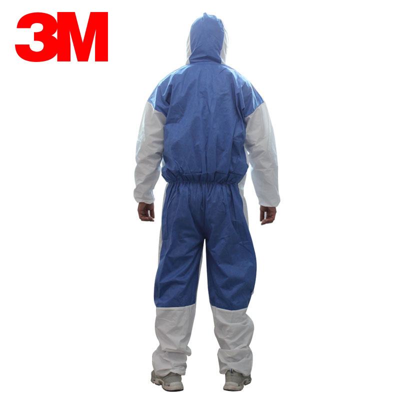 3m4535 One-Piece Protective Clothing Dustproof Clothes Laboratory Chemical Spray Paint Comfortable Breathable White Isolation Overalls