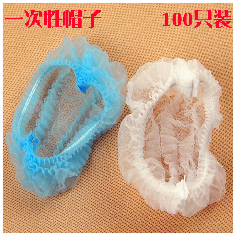 Non-woven head cap Disposable Cap Disposable Hat Hat Double Rib Bar Cap