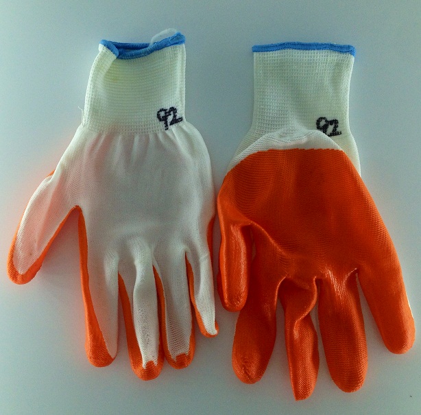 Nylon nitrile gloves labor protective gloves work hanging glue dipping non slip wear