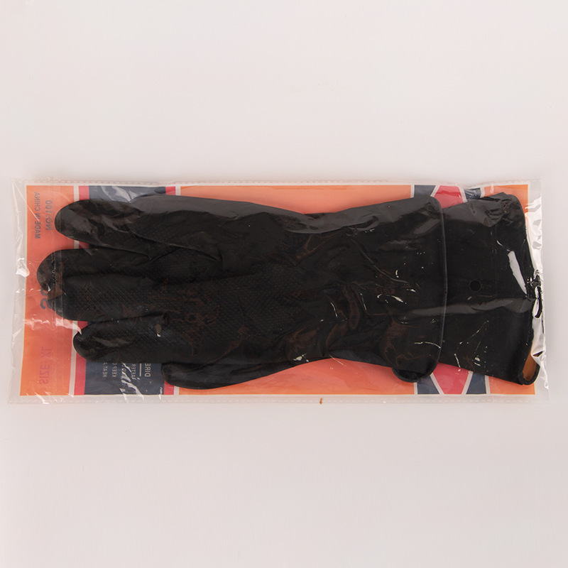 Spot Labor Protection Gloves SUNFLOWER Black Industrial Soft Rubber Gloves Non-Slip Oil and Acid and Alkali Resistant Black Latex Gloves