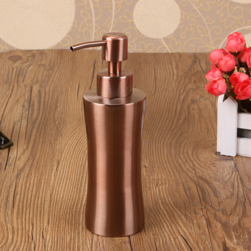 Factory Direct Sales Fashion Creative 304 Stainless Steel Soap Dispenser Hotel Hand Sanitizer Pump Bottle 250ml