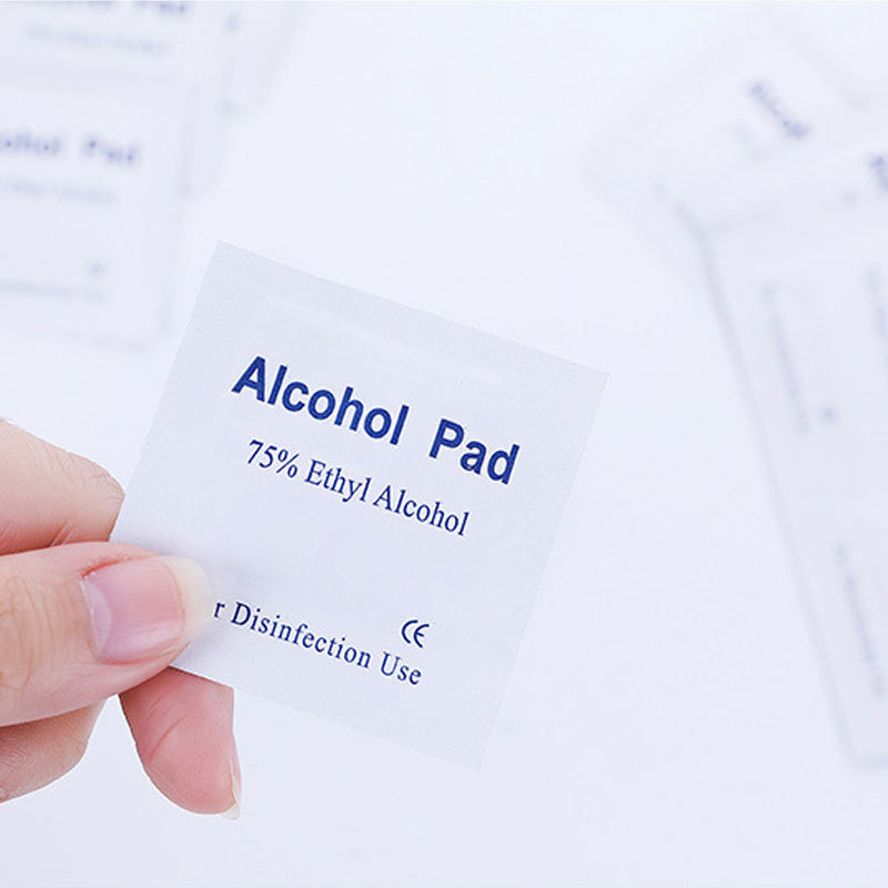 Factory Spot Goods 75% Alcohol Cotton Piece Disposable Wipe Alcohol Pad 100 Pieces/Box Disinfection Wipes 3 * 6cm