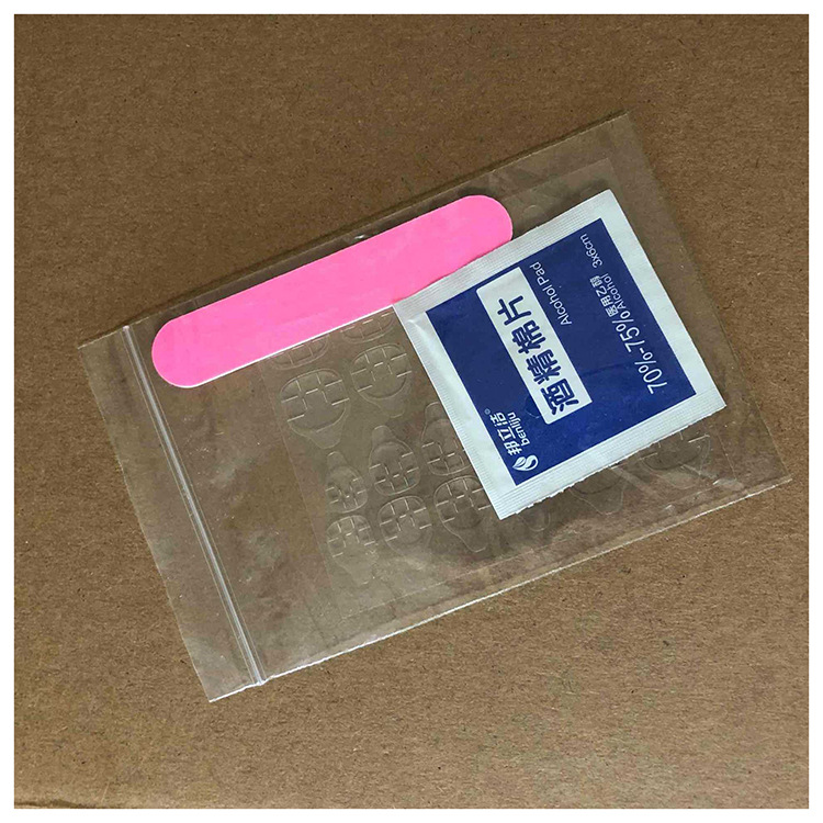 Implement Finished Nail Beauty Accessories Jelly Glue Nail File Alcohol Pad Fake Nails Wear Manicure Implement Package