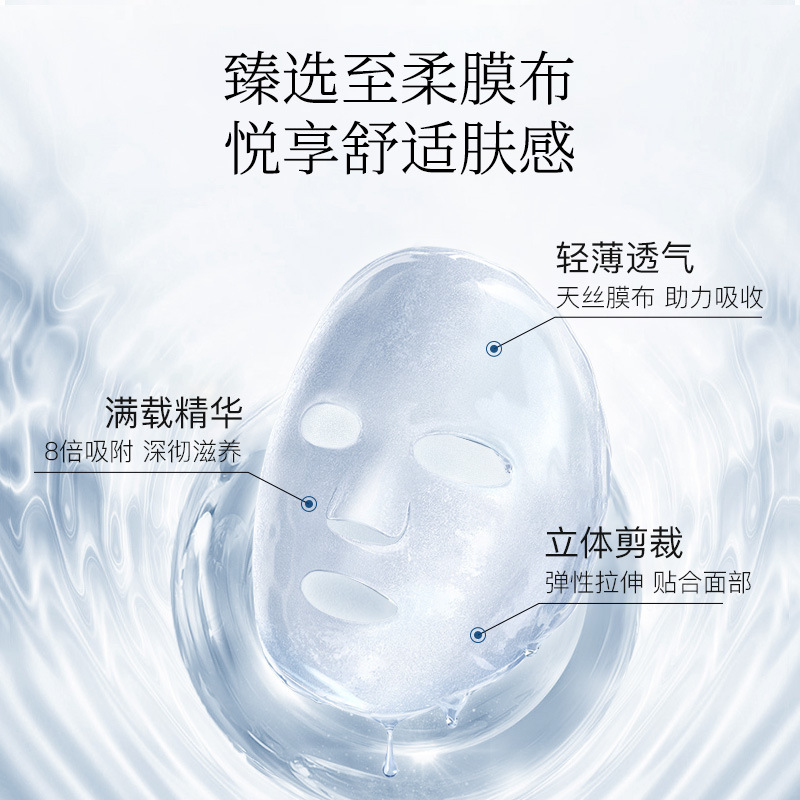 Mousse Girl&#039;s Vitamin A Alcohol Firming Anti-Wrinkle Facial Mask Hydrating Moisturizing Tencel Pad Cloth Lightweight Clothing Facial Skin Care Products