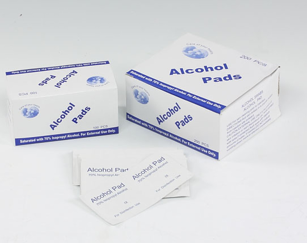 Independent Packaging Disposable Alcohol Pad 6 * 3cm Alcohol Disinfection Wipe 100 Pieces Boxed Mobile Phone Wipes