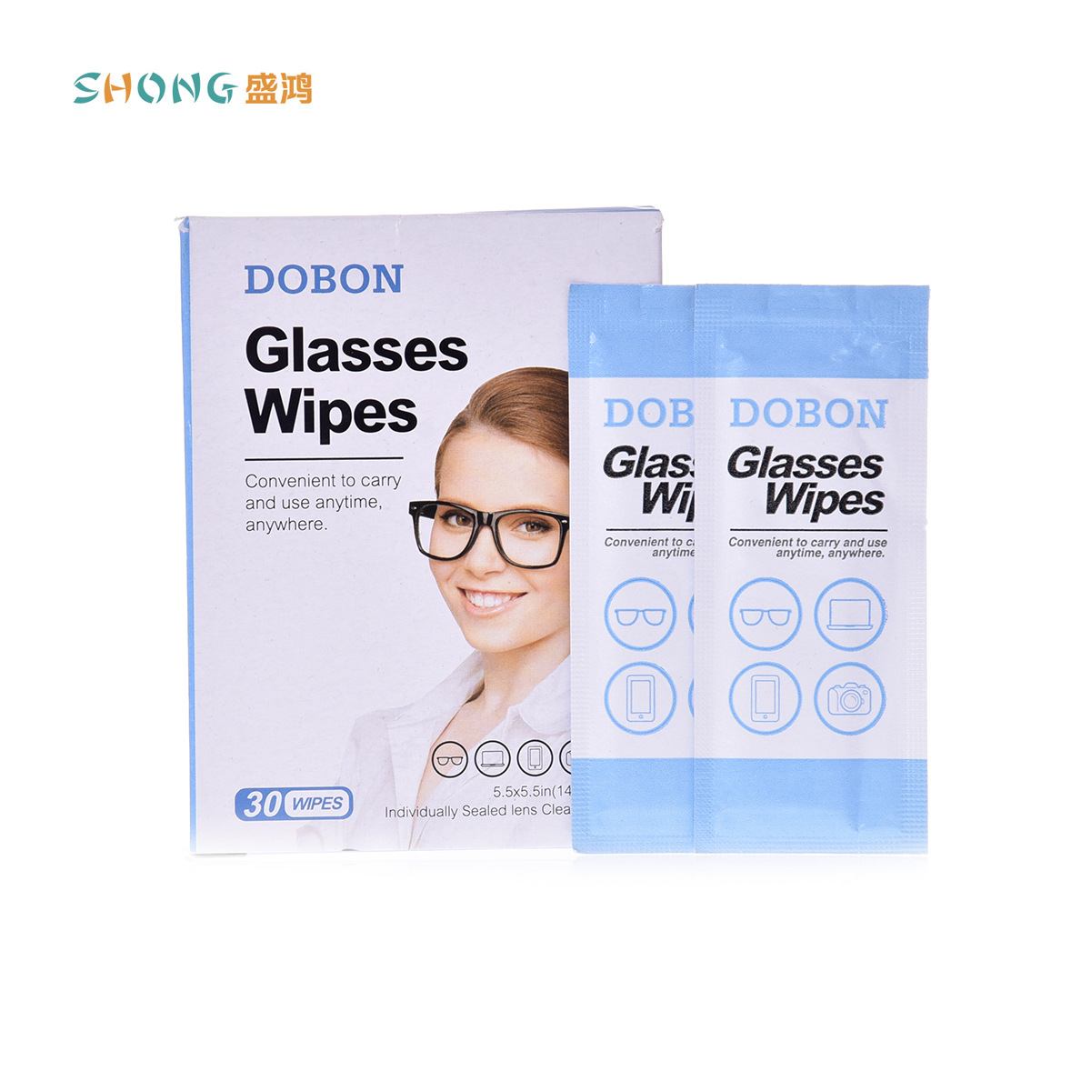 Disposable Non-Alcohol Pad Wipe Cleaning Lens Wiping Tissue Mobile Phone Screen Lens Antibacterial Wipe Glasses Wipes