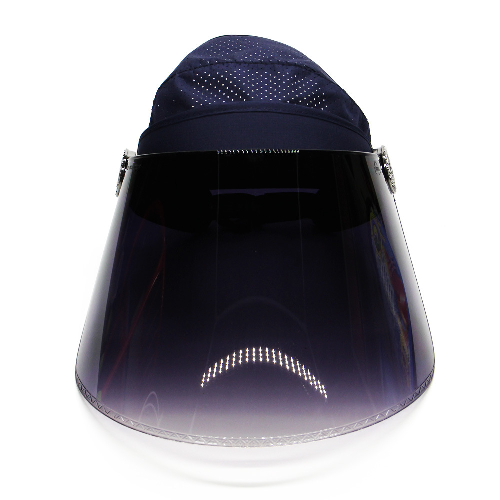 Large Lens Sun Hat Summer Ladies Casual Sun-Proof Sun Hat Anti-Droplet Topless Hat Breathable Wide Brim Hat Riding Cap