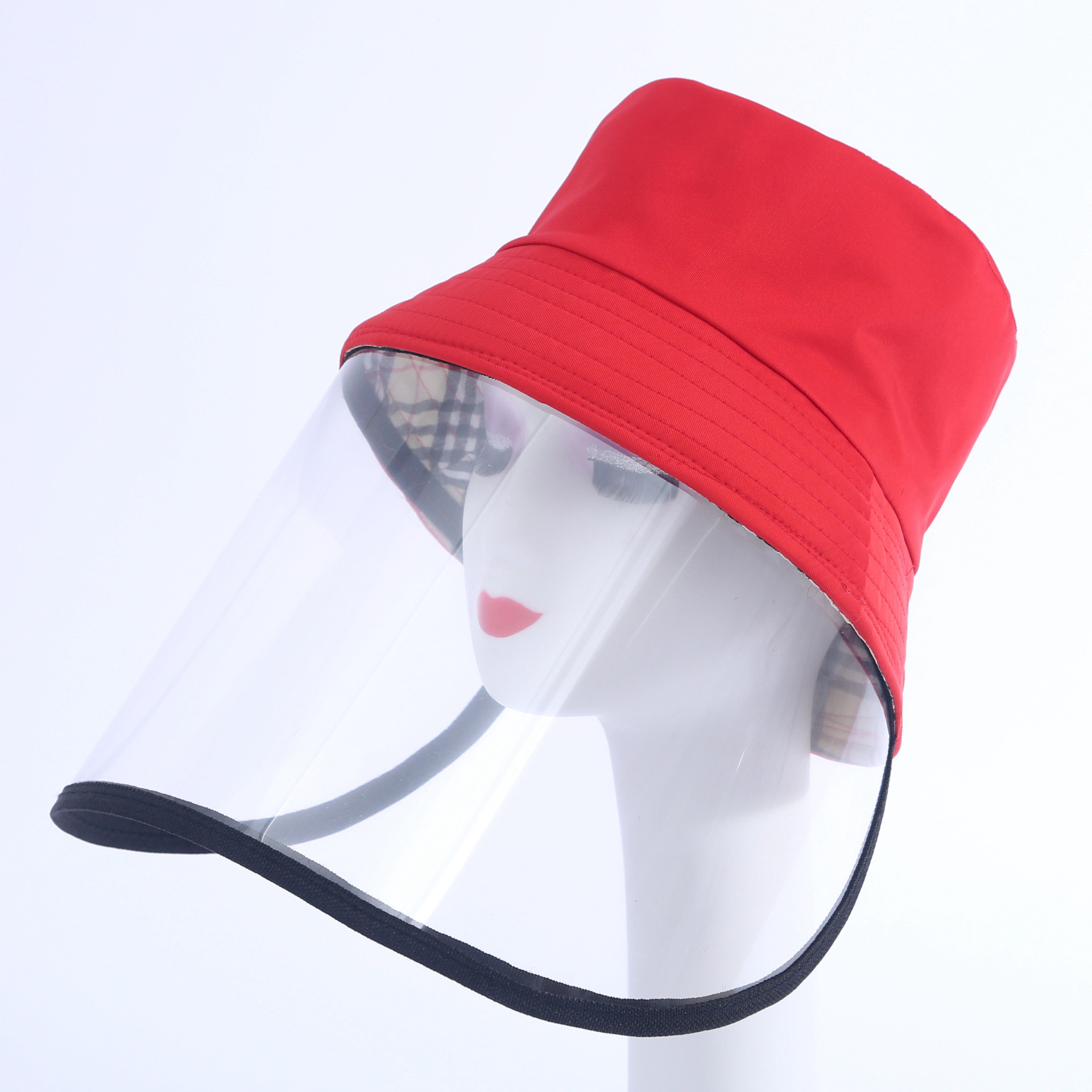 Anti Spitting Anti-Droplet Bucket Hat Full Face Protective Mask For Men Sun-Proof Bucket Hat Bucket Hat Anti-droplet Cap