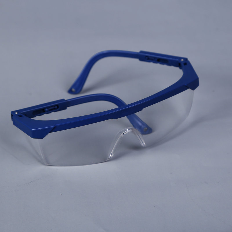 Goggles Safety Protection Blue and White Stretch Leg Goggles Dustproof Anti-Impact Anti-Splash Labor Glasses Riding
