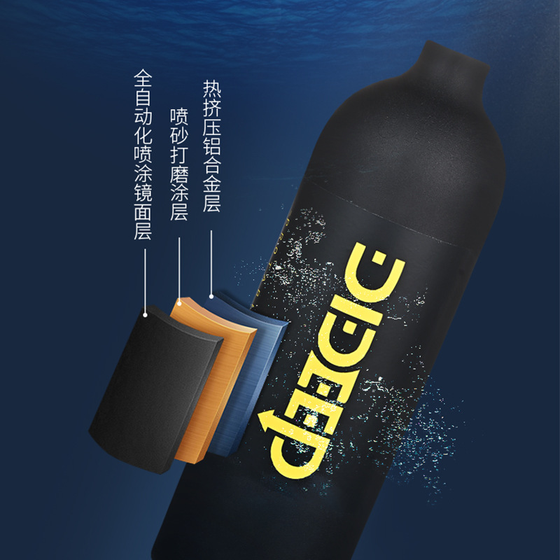 New X4000pro Underwater Respirator Diving Oxygen Cylinder 1l Capacity Portable Diving Respirator