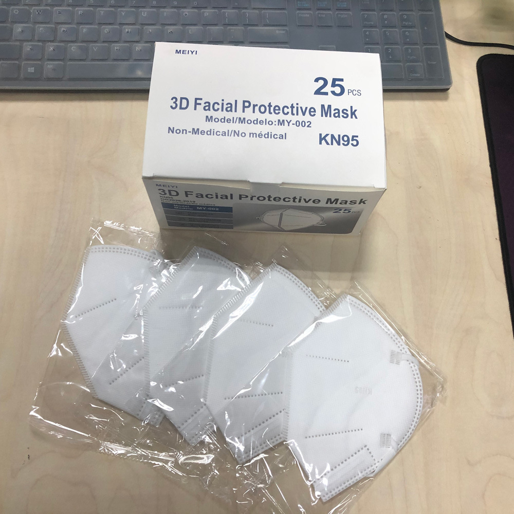 White List Factory Direct Supply KN95 Mask Five-Layer Protective Meltblown N95 Folding Mask PM2.5 Export Wholesale