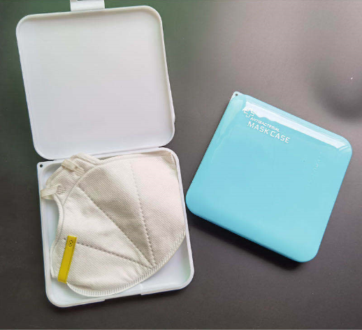 Mask storage box Portable KN95/N95 folding mask temporary storage plastic box