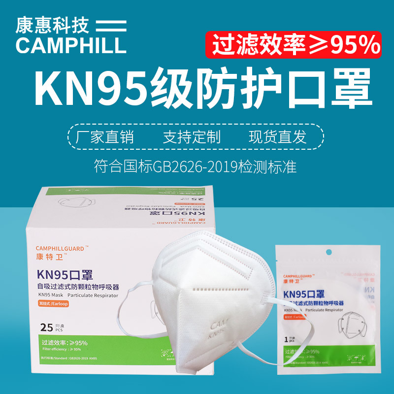 Disposable Protective Breathable Mask KN95 Level Double Layer Meltblown Fabric KN95 Mask