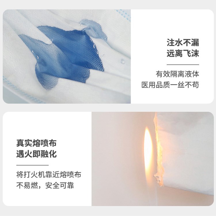 Shenghe Aizhong Factory Wholesale Free Shipping Mask Independent Packaging Three-Layer Surgical Mask
