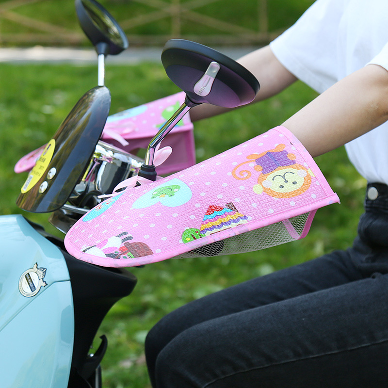 Car Sunscreen Gloves Female Summer Sunshade Breathable Waterproof Gloves Motorcycle Universal UV Protection Handle Cover