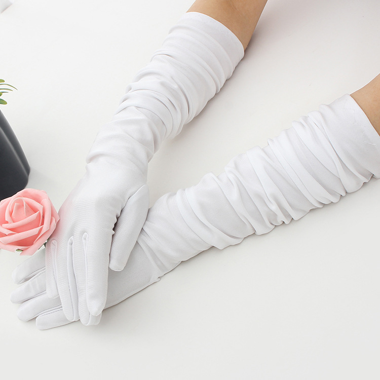 Wedding Dress Etiquette Bridal Wedding Gloves Sun Protection UV Protection Sun Protection Gloves Wedding Gloves