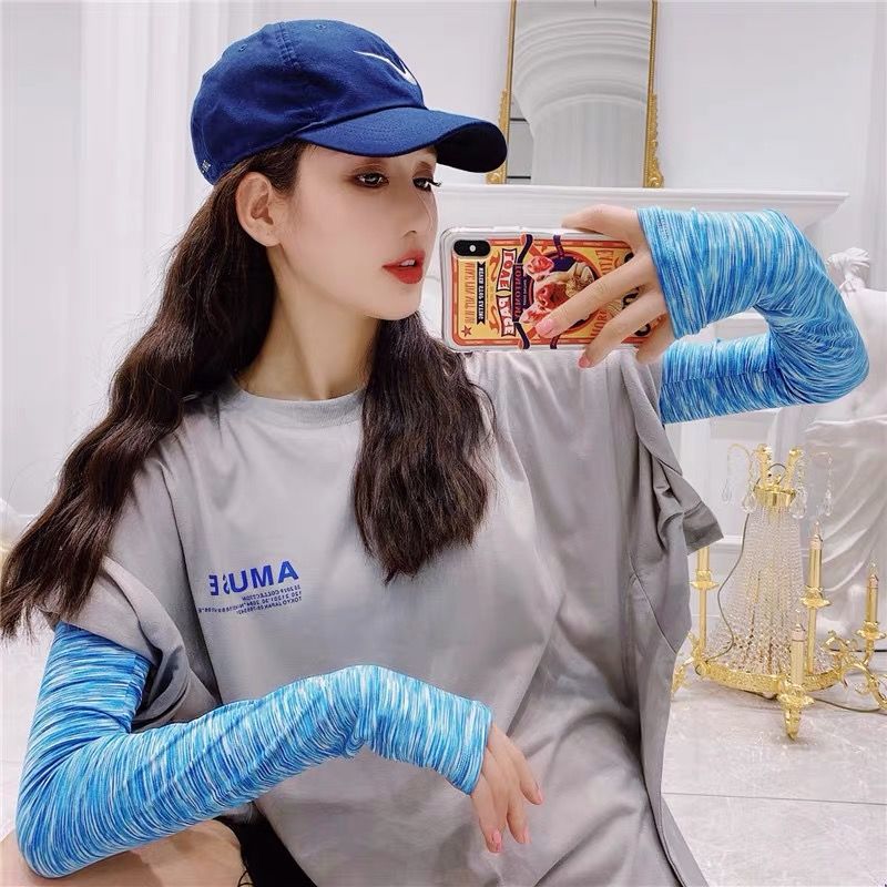 Summer Cool Riding Sleevelet Sun Protection Women&#039;s Arm Guard Arm Sleeves Men&#039;s Sleeves Driving UV Protection Ice Silk Gloves