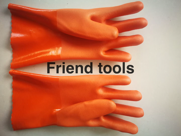 Bumper Strip PVC Gloves