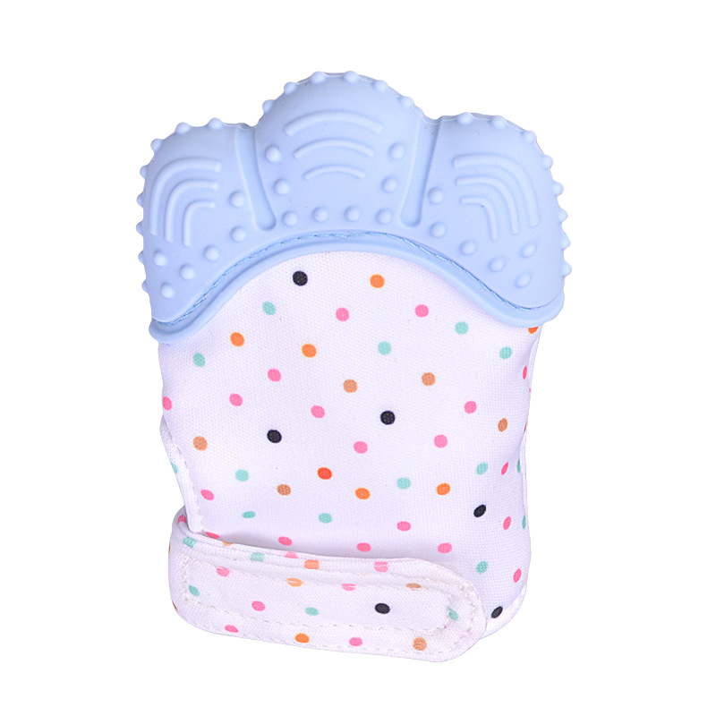 Amazon Hot Baby Gloves Teether Children&#039;s Silicone Molar Baby Anti-Bite Rubber Toys Maternal and Child Supplies
