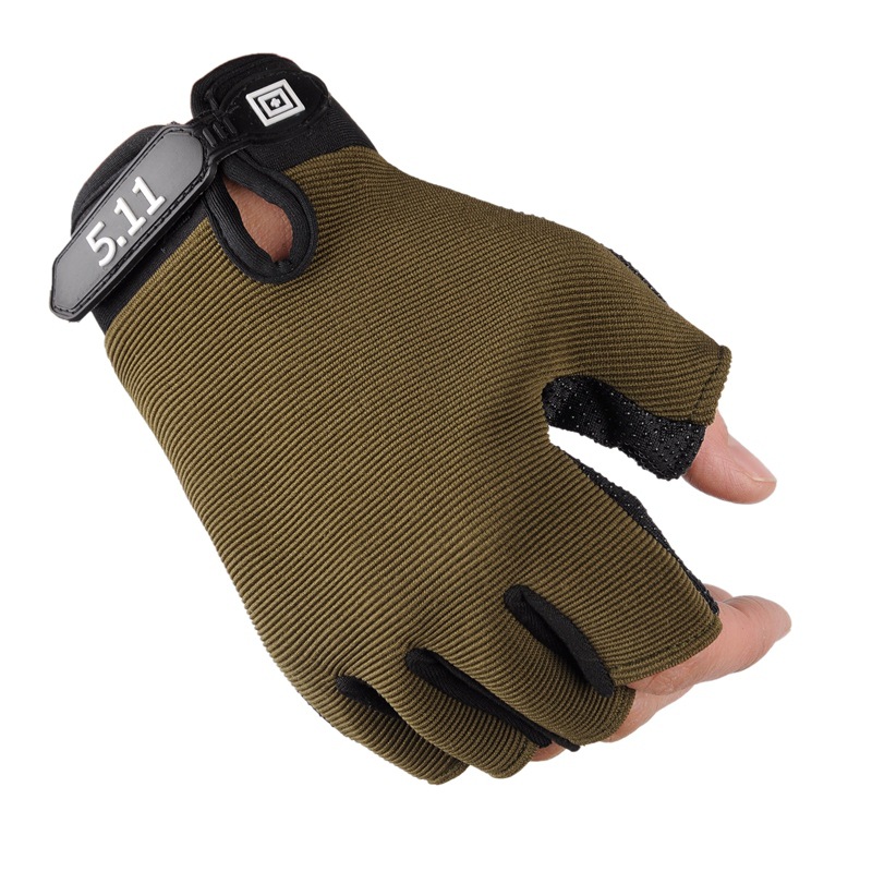 511 Half-Finger Tactical Gloves Men&#039;s Spring Summer Cycling Non-Slip Half Finger Outdoor Sports Fitness Full Finger Gloves for Women