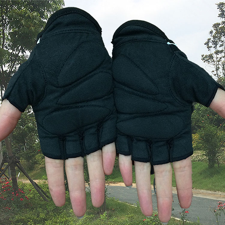 Exclusive for Cross-Border Women&#039;s Leopard-Print Iron Gloves Goddess Fingerless Fitness Training Half-Finger Gloves for Riding Ladies