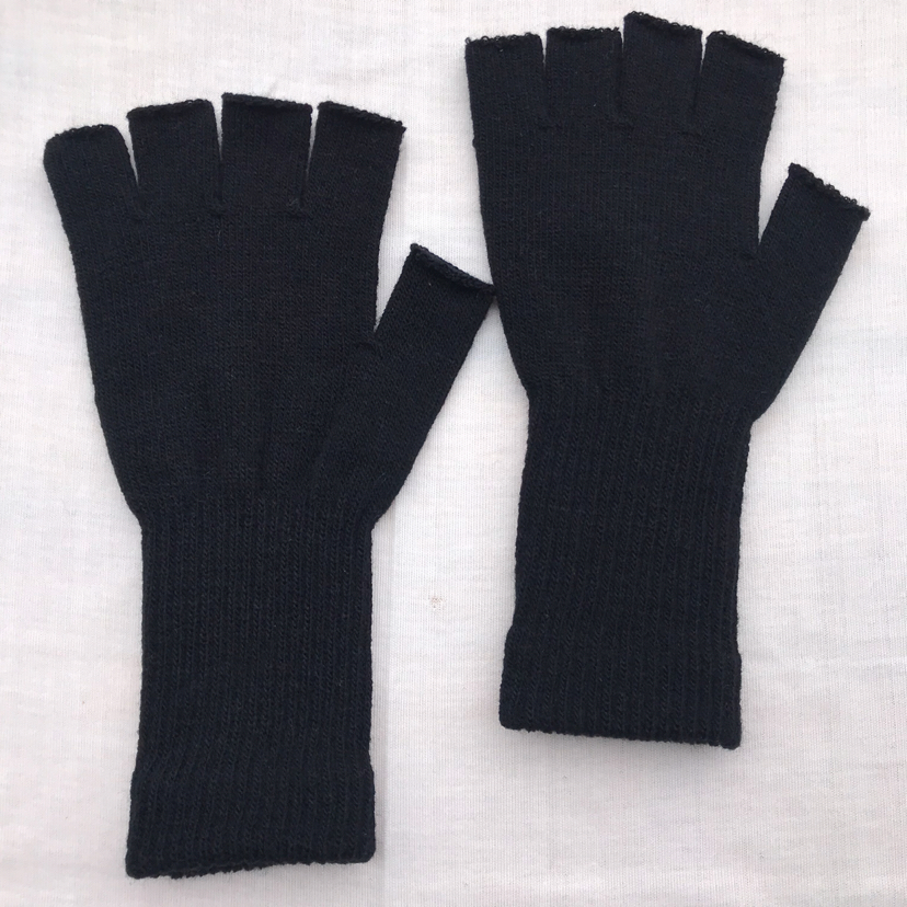 Custom fashion trend girl wear long half-finger gloves