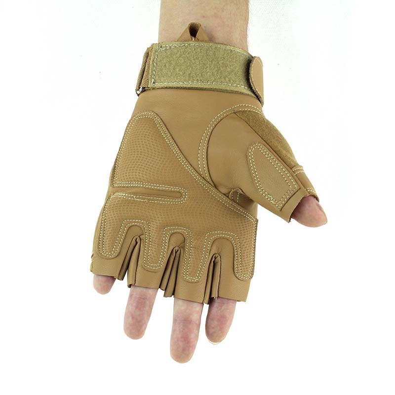 Wholesale A12 outdoor tactics half-finger gloves bicycle riding sports fitness anti-slip glove factory direct sale