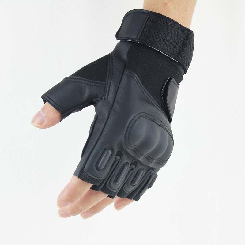Wholesale A12 outdoor tactics half-finger gloves bicycle riding sports fitness anti-slip glove factory direct sale