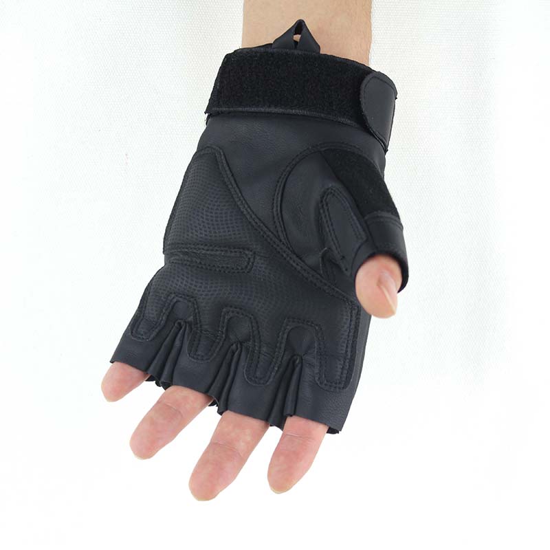 Wholesale A12 outdoor tactics half-finger gloves bicycle riding sports fitness anti-slip glove factory direct sale