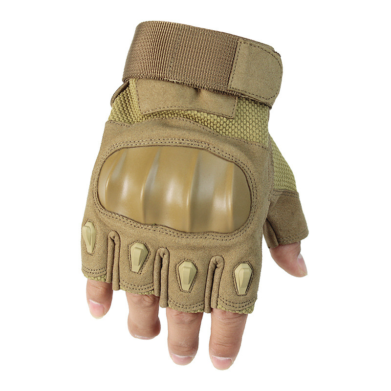 Production custom A18 outdoor off-road cycling motorcycle gloves mountaineering anti-skid protective half-finger tactical gloves