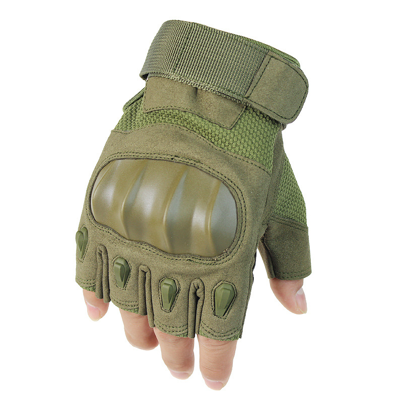 Production custom A18 outdoor off-road cycling motorcycle gloves mountaineering anti-skid protective half-finger tactical gloves