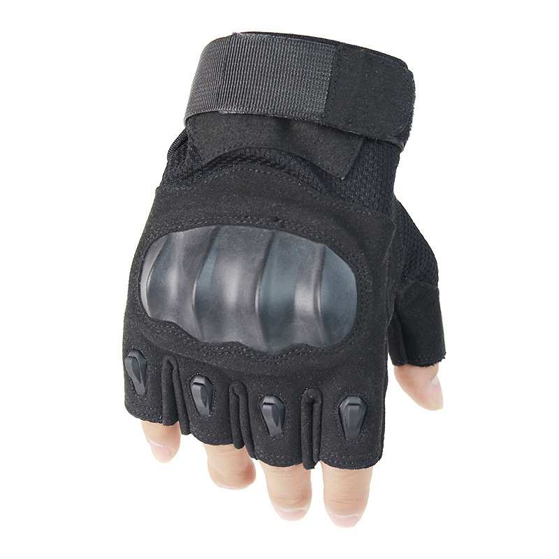 Production custom A18 outdoor off-road cycling motorcycle gloves mountaineering anti-skid protective half-finger tactical gloves