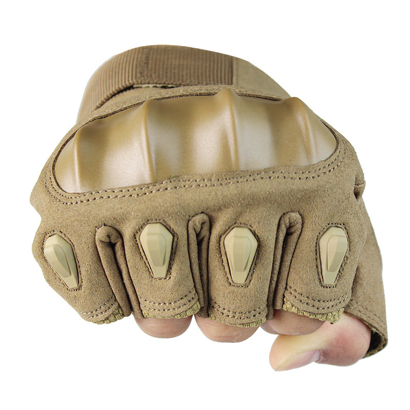 Production custom A18 outdoor off-road cycling motorcycle gloves mountaineering anti-skid protective half-finger tactical gloves