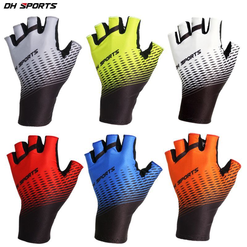Half-Finger Riding Gloves Summer Bicycle Sports Sun Protection Breathable Sweat-Absorbent Non-Slip Unisex Brand Gloves