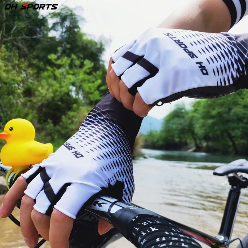 Half-Finger Riding Gloves Summer Bicycle Sports Sun Protection Breathable Sweat-Absorbent Non-Slip Unisex Brand Gloves