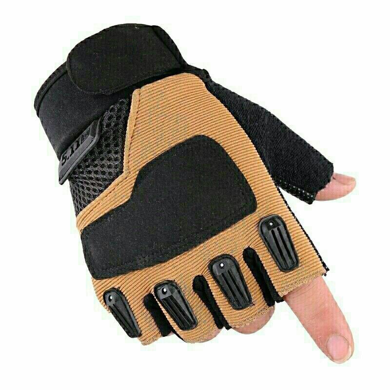Foreign Trade Cross-Border Spring, Summer, Autumn Four Seasons Outdoor Tactics Special Forces Non-Slip Half-Finger Riding Gloves Men